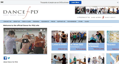 Desktop Screenshot of danceforparkinsons.org
